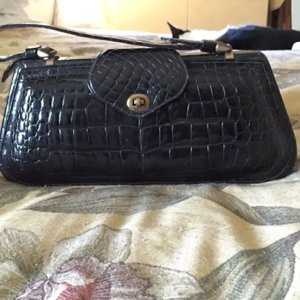 Vintage Faux Alligator Handbag 